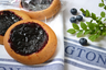 RF blueberry-cardamom bun 25x100g/2,5kg singlepacked, gluten free, baked, frozen