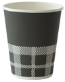 Duni coffee izza svart-vit 24cl pappermugg 40st