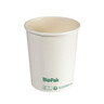 Biopak Ronda Slim white cardboard/PLA bowl 950ml 117x117x135mm 35pcs
