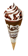 Pingviini överi choklad glasstrut 165ml
