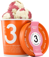 3 Kaveria strawberry-vanilla ice cream 500ml lactose-free