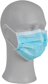 Abena  IIR blå munskydd med elastiska öronöglor 50st 3-lags