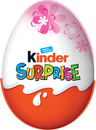 Kinder Surprise milk chocolate pink 20g containing a surprise toy