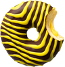 Donut Worry Be Happy donut med vaniljkräm  chokladglasyr 48x71g tina servera, djupfryst