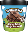 Ben & Jerrys chocolate fudge brownie glass 465ml/408g