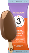 3 Kaveria milk chocolate ice cream bar 110ml lactose-free