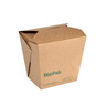 Biopak Noodle box large kartong/PLA 960ml 114x98x110mm 50st