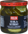 Felix skivade gurkor i kryddad saltlag 400/215g