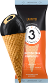 3 Kaveria liquorice ice cream cone 150ml lactose-free
