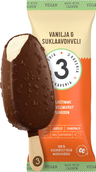 3 Kaveria vanilla chocolate waffle ice cream bar 110ml vegan