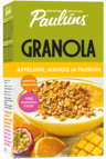 Paulúns apelsin-mango-passionsfrukt granola müsli 450g