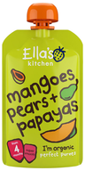 Ellas Kitchen luomu mango-päärynä-papaijasose 4kk 120g