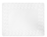 Duni white rectangular perforated doily 35x45cm 250pcs