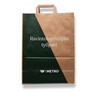 Metro brown take-away paper bag with handles 320x220x250mm