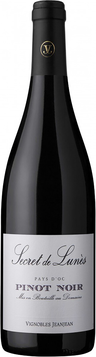 Secret De Lunes Pinot Noir 75cl Vignobles Jeanjean red wine