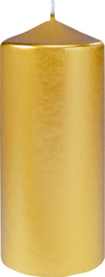 Duni gold pillar candle 70x150mm 50h