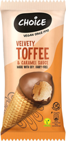 Choice velvety toffee ice cream cone 150ml vegan