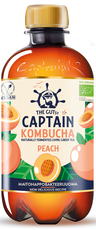 The Gutsy Captain Sunny Peach organic kombucha drink 0,4l