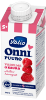 Valio Onni® hallon-havregröt 215 g UHT (från 5 mån)