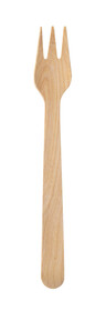 Biopak Silva vaxat trä gaffel 185mm 100pcs
