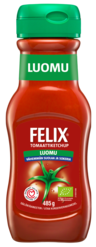 Felix ekologisk ketchup 485g mindre salt och socker