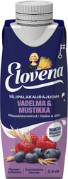 Elovena raspberry-blueberry snack oat drink 2,5dl