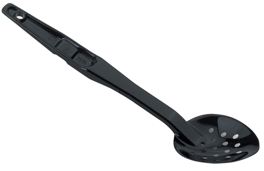 Servingspoon 33cm perforated black