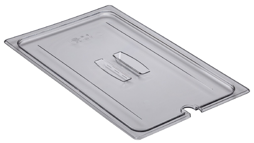Cambro GN-lid 1/1 notched, clear polycarbonate