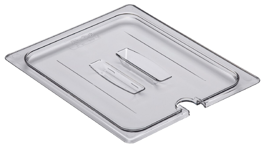 Cambro GN-lid 1/2 notched, clear polycarbonate