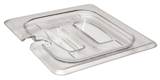 Cambro GN-lid 1/6 notched, clear polycarbonate