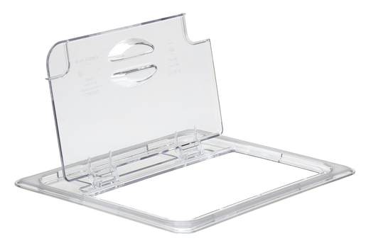 Cambro GN-lid 1/2 notched with hinge polycarbonate